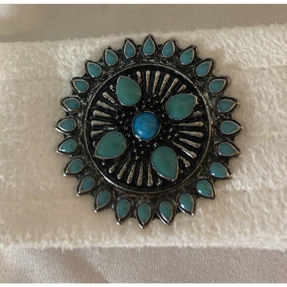 4 Pc native American turquoise southwestern  beaded shoe cover headband Belt. B2 - Picture 7 of 16